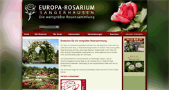 Desktop Screenshot of europa-rosarium.de