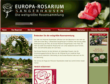 Tablet Screenshot of europa-rosarium.de